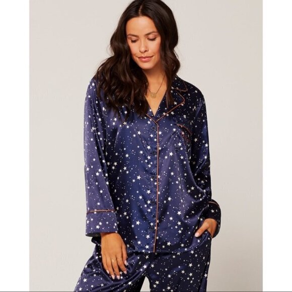 💕L*SPACE💕 Luna Pajama Set ~ Starry Night Star Print Medium M NWT - Picture 4 of 16